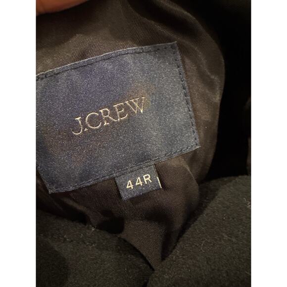 J.Crew Men's Black Rivington Topcoat In Italian Wool Blend Size 44R NWT - Picture 12 of 13